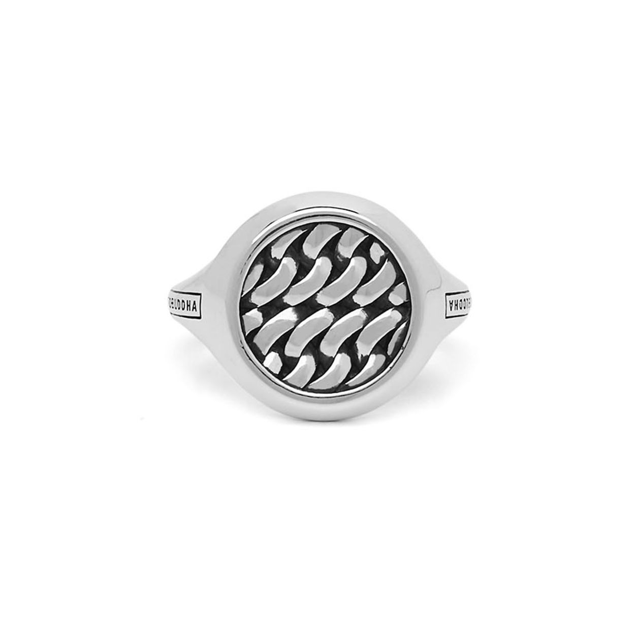 Buddha to Buddha - Tangguh Signet Chain Ring Zilver - 001J020520117