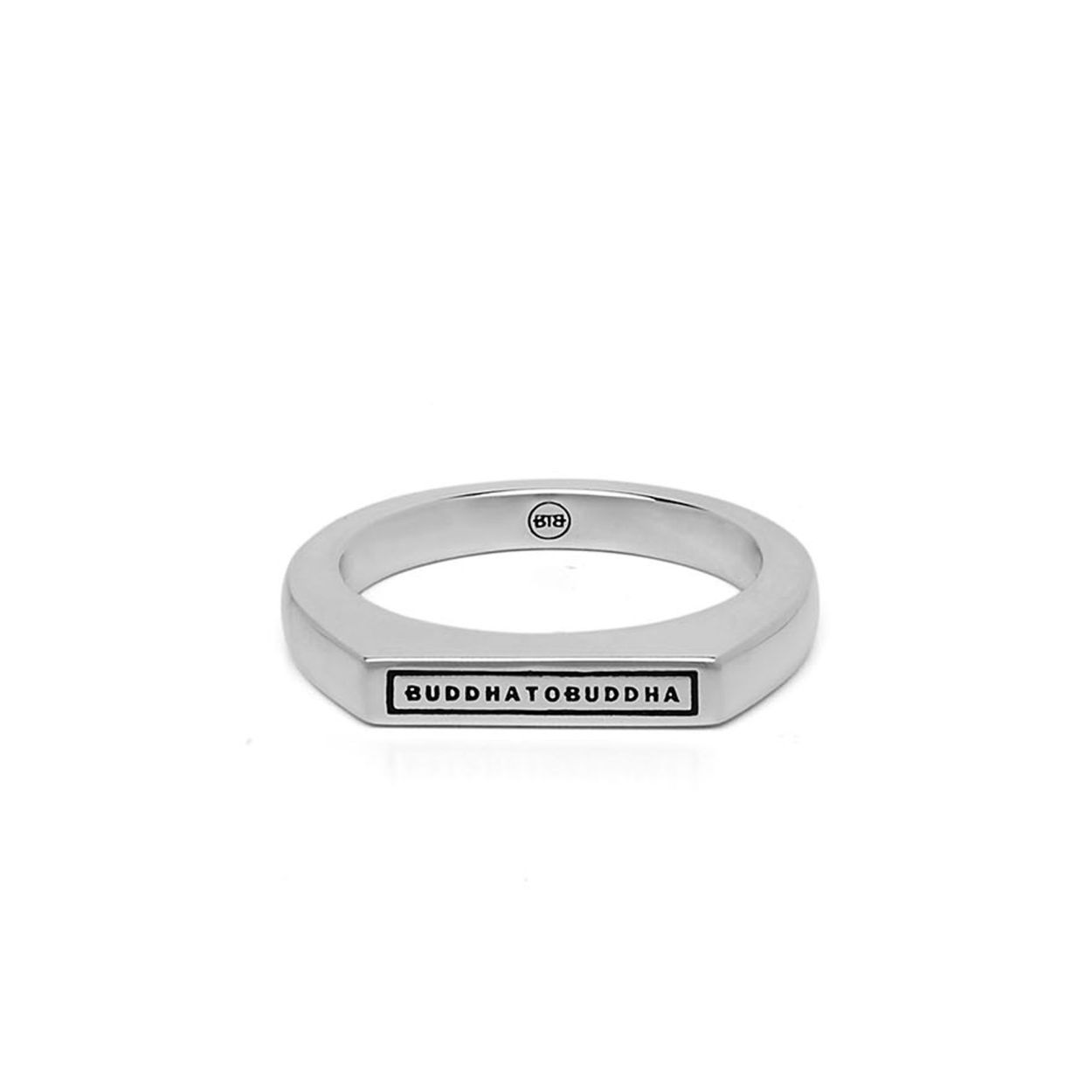 Buddha to Buddha - 055 17 Tangguh Signet Logo Ring Zilver - 001J020550117