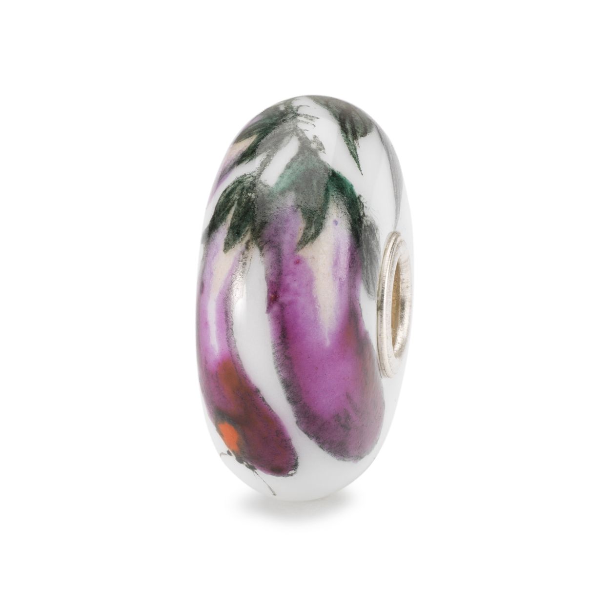 Porselein/ Sterling Zilver Delicaat Aubergine
