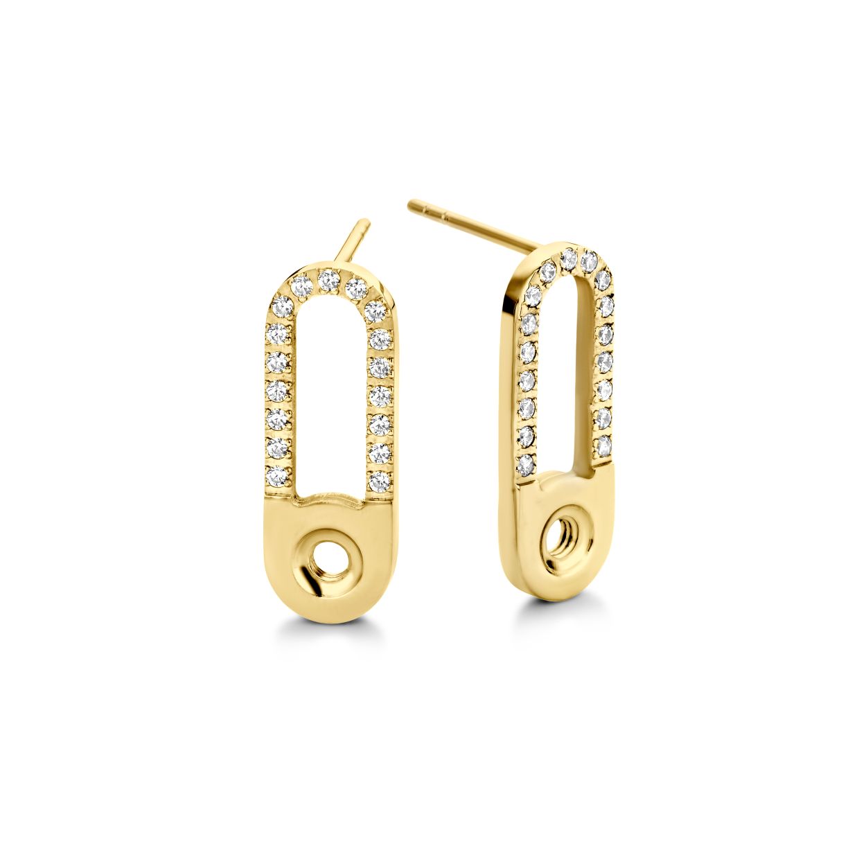 De Melano Twisted Tedd cz oorbellen zijn vervaardigd uit edelstaal en zijn afgewerkt met kleine Zirkona steentjes. Draai dagelijks je favoriete Twisted steentjes aan de oorbellen en maak je look compleet.

Let op! Steentje(s) zijn niet inbegrepen.

Levertijd 2-4 dagen.