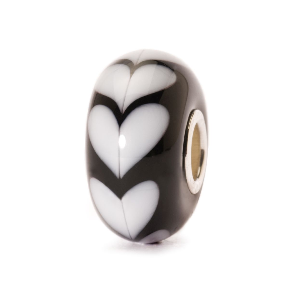 Wit hart:. Luister naar je hart dan raak je de liefde nooit kwijt. Witte harten op een zwarte achtergrond. Liefde in haar zuiverste vorm.