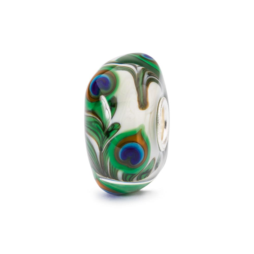 Trollbeads bedel Pauw van Prehniet: De pauw is mooi en integer en treedt het onbekende tegemoet met moed en zelfvertrouwen.