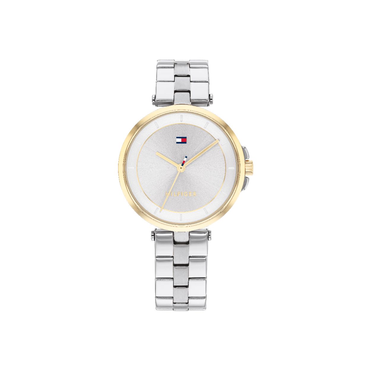 Dit horloge komt uit de Cami collectie.

Dit bicolor Tommy Hilfiger horloge is een echte eyecatcher, elegant en veelzijdig te dragen. De schakelband is zilverkleurig, de horlogekast goudkleurig, dit zorgt voor de perfecte look. Met zijn gouden details op de wijzerplaat is dit horloge een absolute must!
