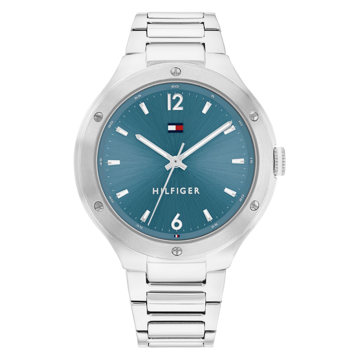 Tommy Hilfiger TH1782475 Horloge Dames Staal Zilverkleurig 38mm
Dit unieke horloge van Tommy Hilfiger met artikelnr: TH1782475 is een casual horloge. Het stalen dameshorloge heeft een ronde zilverkleurige kast met een gladde bezel met schroefjes. Op de blauwe wijzerplaat zijn lumibrite streepjes en cijfers als uurs-aanduiding. Het horloge heeft een zilverkleurige stalen schakelband met vouwsluiting een mineraalglas een doorsnee van 38mm en is 5 ATM.  Het horloge heeft een sportief chique uitstraling voor de echte Tommy klant.  

Het merk: 
Sinds de lancering van het merk in 1985 is Tommy Hilfiger wereldwijd bekend geworden als pionier van de klassieke Amerikaanse coole stijl. Ge�nspireerd door de iconische popcultuur en het Amerikaanse erfgoed. De dames en herencollectie van dit seizoen bestaan uit minimalistische silhouetten en rustieke lederen details. De herenhorlogecollectie biedt iconische uurwerken met roestvrijstalen lederen en siliconen banden.

Specificaties:
- Mineraalglas
- Ronde kast 38mm
- Zilverkleurige horlogekast
- Blauwe wijzerplaat
- Bezel met schroefjes
- Zilverkleurige schakelband 
- 5 ATM