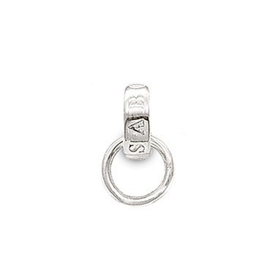 Verbindingsring gemaakt van 925 Sterling zilver, bestemd voor bedel met sluitingen. Aan de bovenkant zijn de letters van THOMAS SABO gegraveerd.