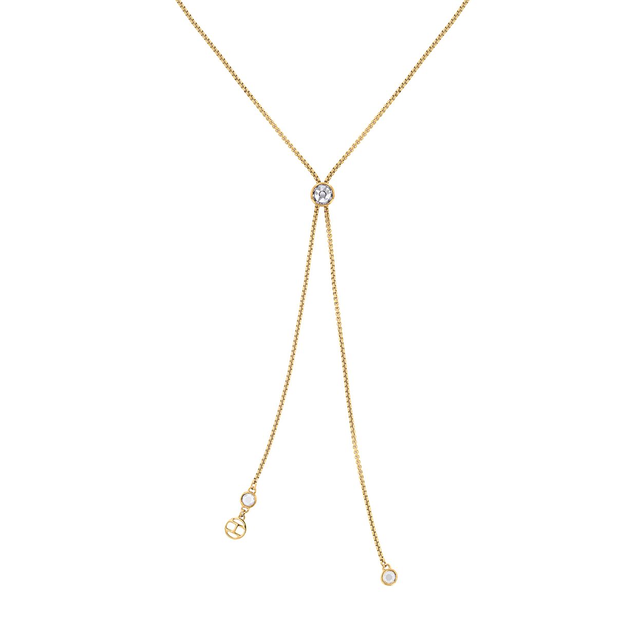 Dit collier is van Tommy Hilfiger. Het collier is voorzien van zirkonia stenen en een bedeltje met het Tommy Hilfiger logo.

HET MERK
Tommy Hilfiger is wereldwijd een van de grootste designer lifestyle merken en is internationaal bekend om haar classic American cool stijl. De sieraden zijn voor dames en heren zijn klassiek met een stoere twist.

SPECIFICATIES
- Goudkleurig