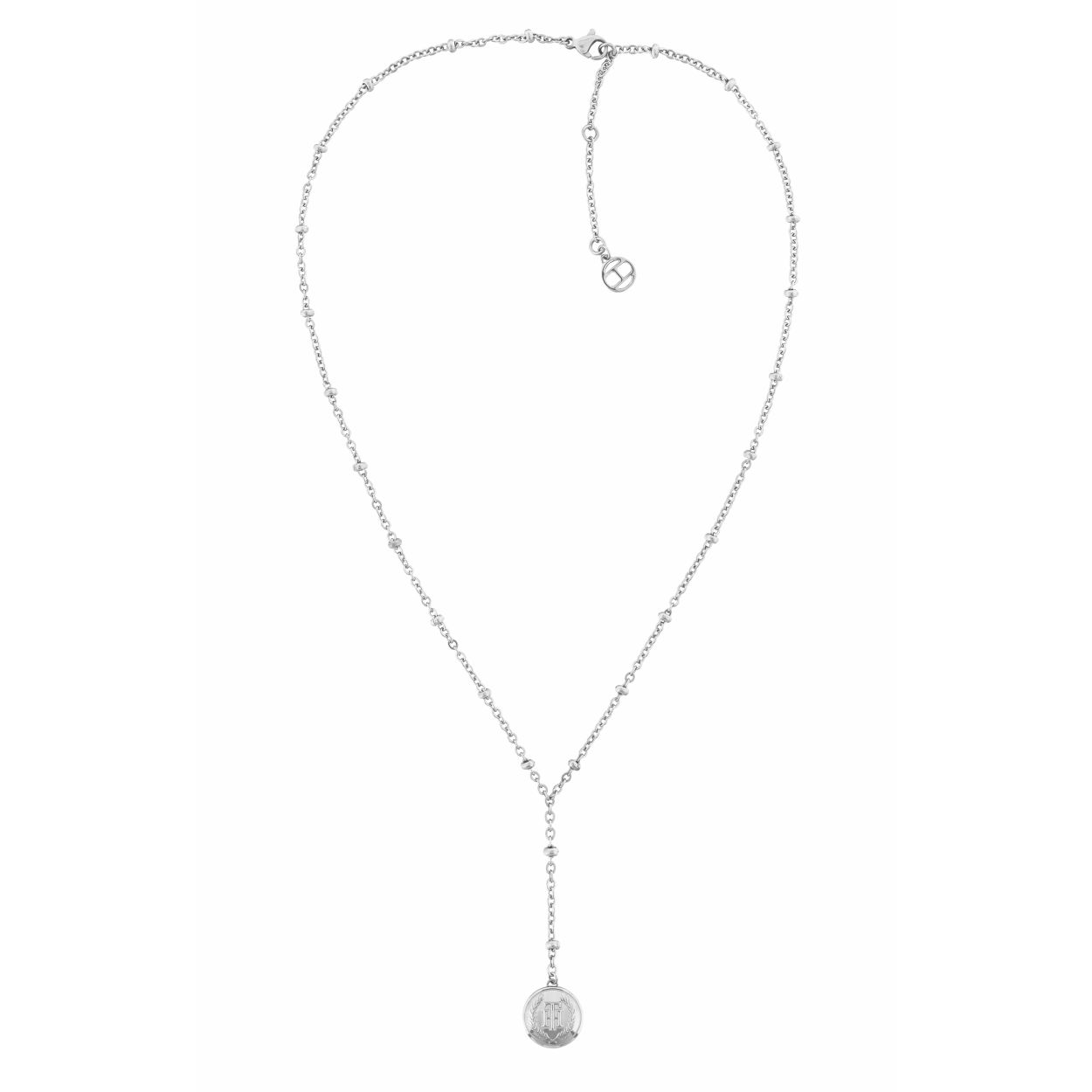 Dit zilverkleurige dames collier is van Tommy Hilfiger. Het collier bestaat uit fijne schakels afgewisseld met balletjes en is verstelbaar in lengte door middel van het verlengstuk. De totale lengte van de ketting is 50 cm.

HET MERK
Tommy Hilfiger is wereldwijd een van de grootste designer lifestyle merken en is internationaal bekend om haar classic American cool stijl. De sieraden zijn voor dames en heren met een eigen stijl, die niet bang zijn om dit aan de wereld te laten zien.

SPECIFICATIES
- Fijne schakelketting
- Zilverkleurig
- In lengte verstelbaar
- Karabijnsluiting

