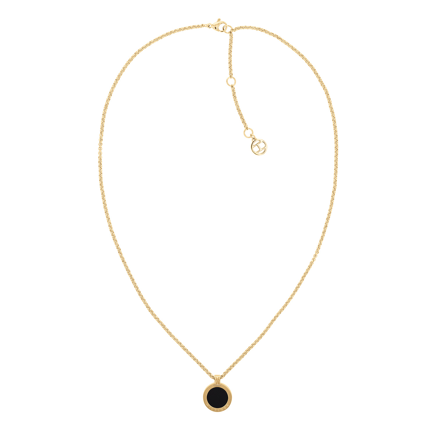 Tommy Hilfiger collier edels/verguld onyx