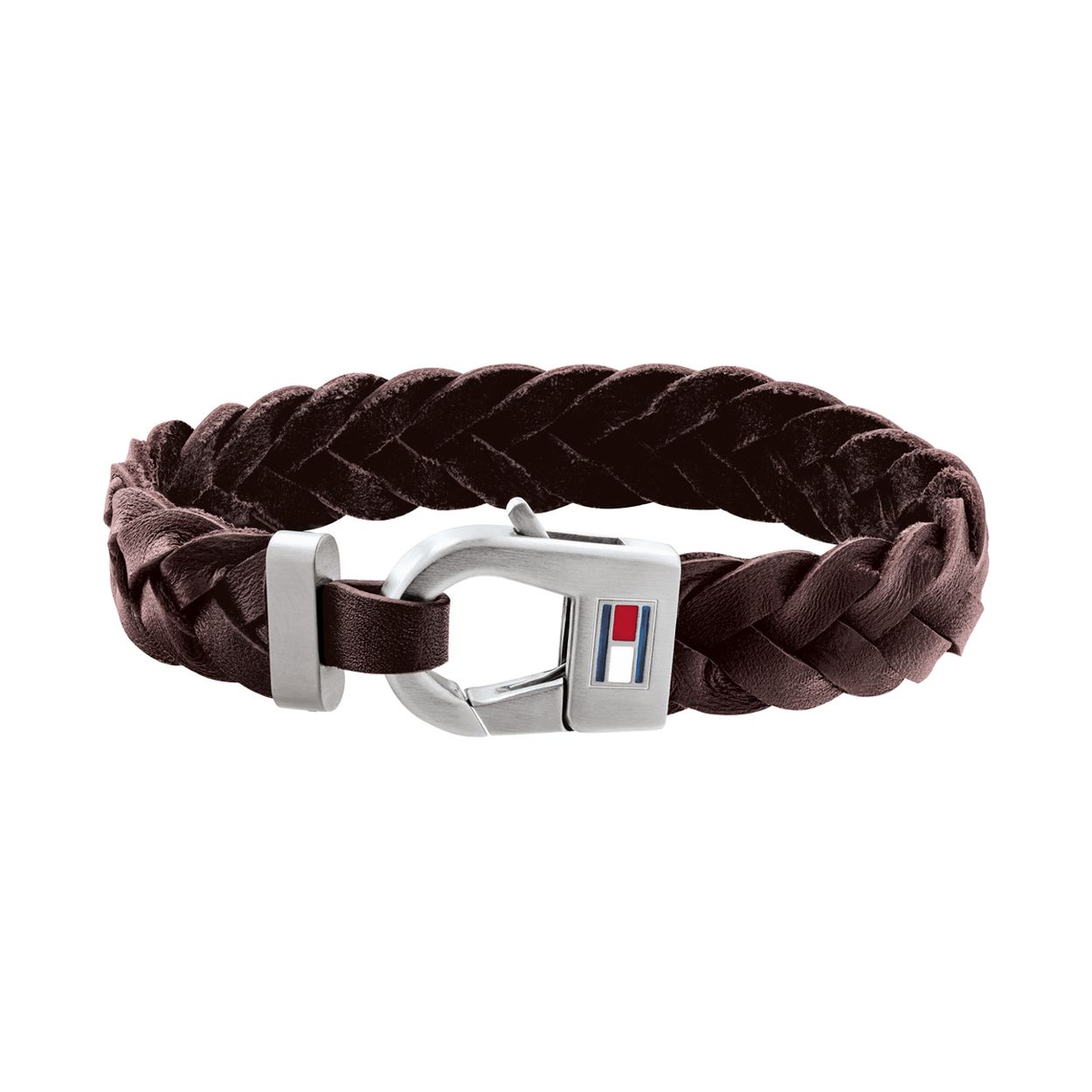 Deze gevlochten lederen armband is van Tommy Hilfiger. De armband sluit doormiddel van een haaksluiting welke is voorzien van het Tommy Hilfiger logo.

HET MERK
Tommy Hilfiger is wereldwijd ��n van de grootste designer lifestyle merken en is internationaal bekend om haar classic American cool stijl. De sieraden zijn voor dames en heren zijn klassiek met een stoere twist.

SPECIFICATIES
- Bruin gevlochten leer

