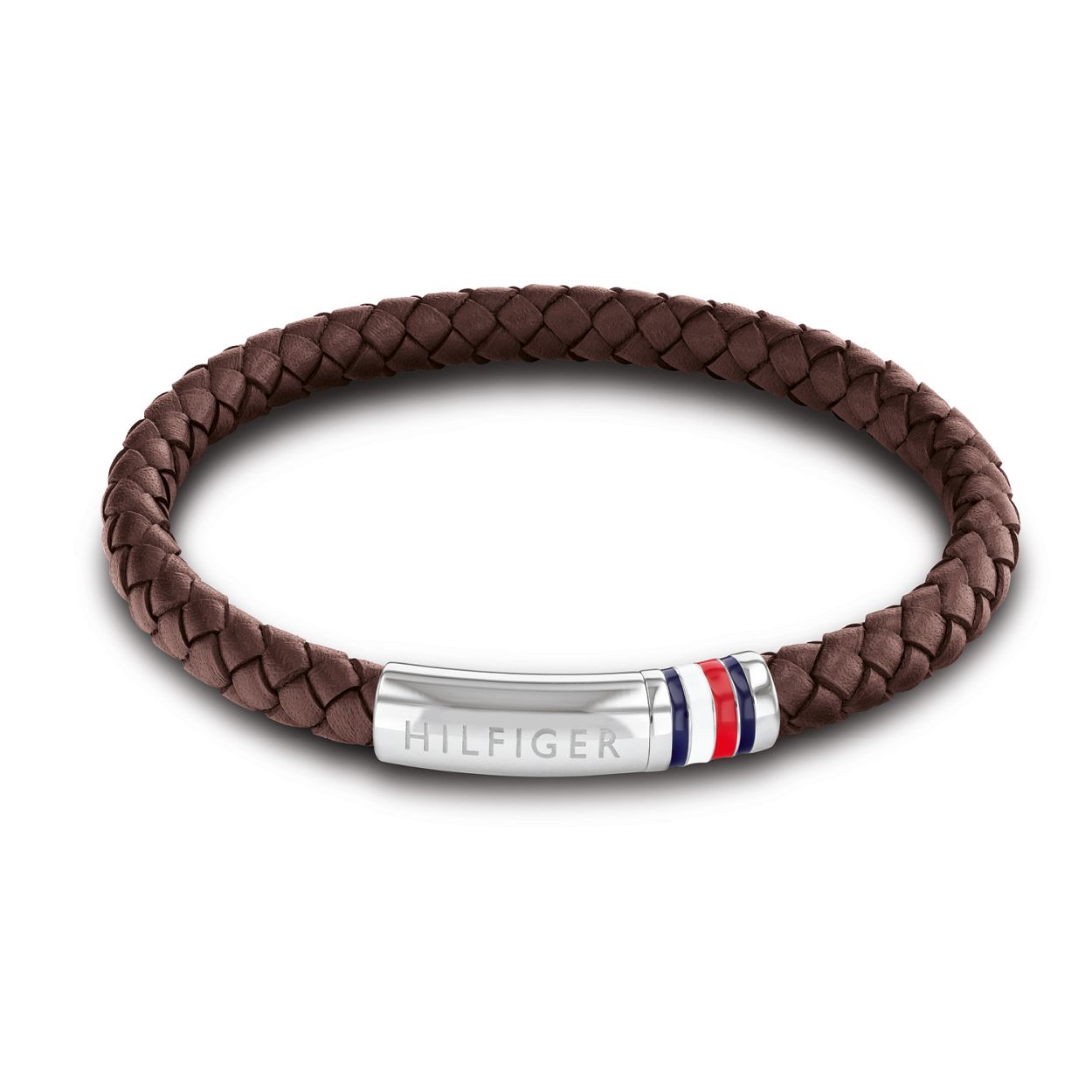 Tommy Hilfiger Jewels TJ2790402 Armband Heren Bruin Leer 21cm
Deze unieke armband van Tommy Hilfiger van de jewelry serie met nummer TJ2790402 is een fijn model. De bruine ronde gevlochten leren heren armband heeft een stalen glimmende buis als sluiting die werkt dmv een magneet . Op de sluiting is het Tommy logo in kleur geplaatst en dit is een leuk detail. Geschikt voor de man die graag Tommy sieraden draagt. Leuk te combineren met andere armbanden van Tommy Hilfiger. 
   
Het merk
Tommy Hilfiger is wereldwijd een van de grootste designer lifestyle merken en is internationaal bekend om haar classic American cool stijl. De sieraden zijn voor dames en heren met een eigen stijl die niet bang zijn om dit aan de wereld te laten zien.

Specificaties
- Artikelnr TJ2790402
- Bruine leren armband
- Materiaal Leer
- Lengte 21cm
- Heren sieraad