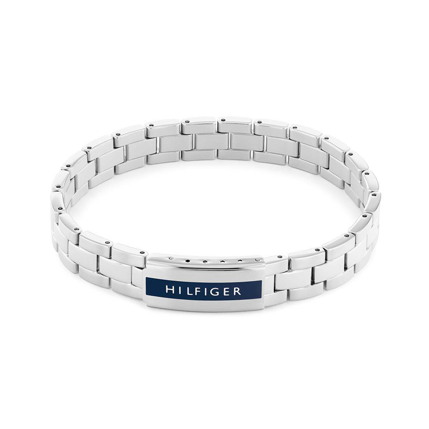 Tommy Hilfiger Jewels TJ2790485 Armband Heren Zilverkleurig 
Deze stoere van Tommy Hilfiger uit de jewelry serie met nr: TJ2790485 is een mooie toevoeging aan je collectie. De grove zilverkleurige schakelarmband met in het midden een Tommy monogram sluit mooi om de pols door de grote schakels. De lengte van deze stalen herenarmband is verstelbaar tot 19,5cm.

Het merk:
Tommy Hilfiger is wereldwijd één van de grootste designer lifestyle merken en is internationaal bekend om haar classic American cool stijl. De sieraden zijn voor dames en heren met een eigen stijl, die niet bang zijn om dit aan de wereld te laten zien.

Specificaties:
- Artikelnr: TJ2790485
- Zilverkleurige armband
- Materiaal: Staal
- Lengte verstelbaar: 18,5 - 19,5cm
- Heren sieraad
