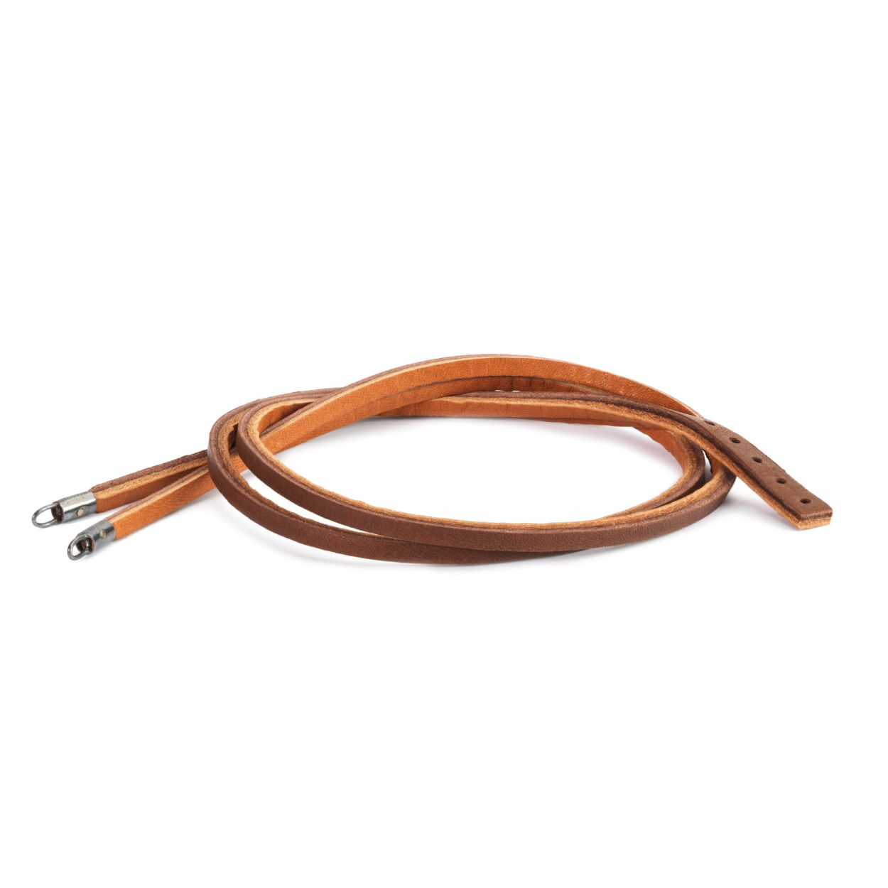 Leren armband licht/donkerbruin [41 cm]