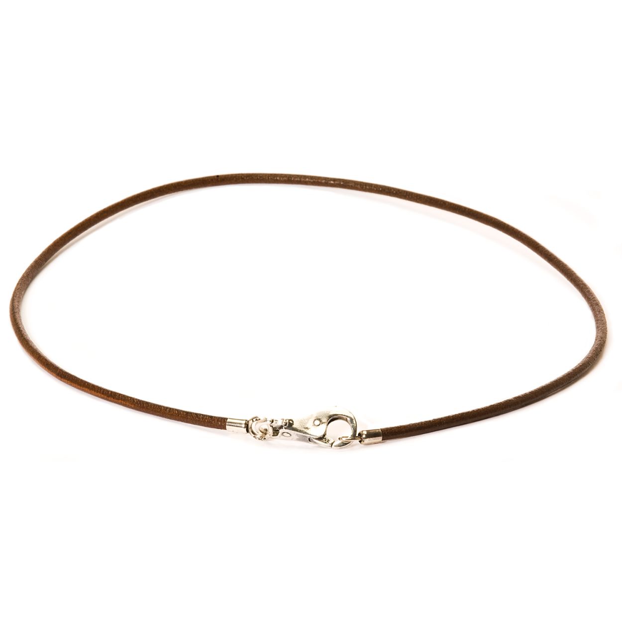 Leer, bruin collier [45 cm]