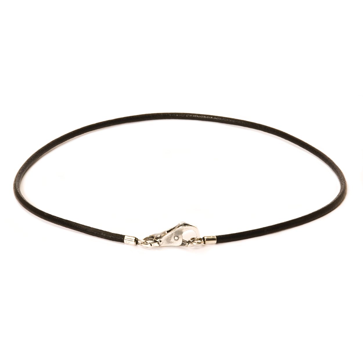 Leer, zwart collier [45 cm]