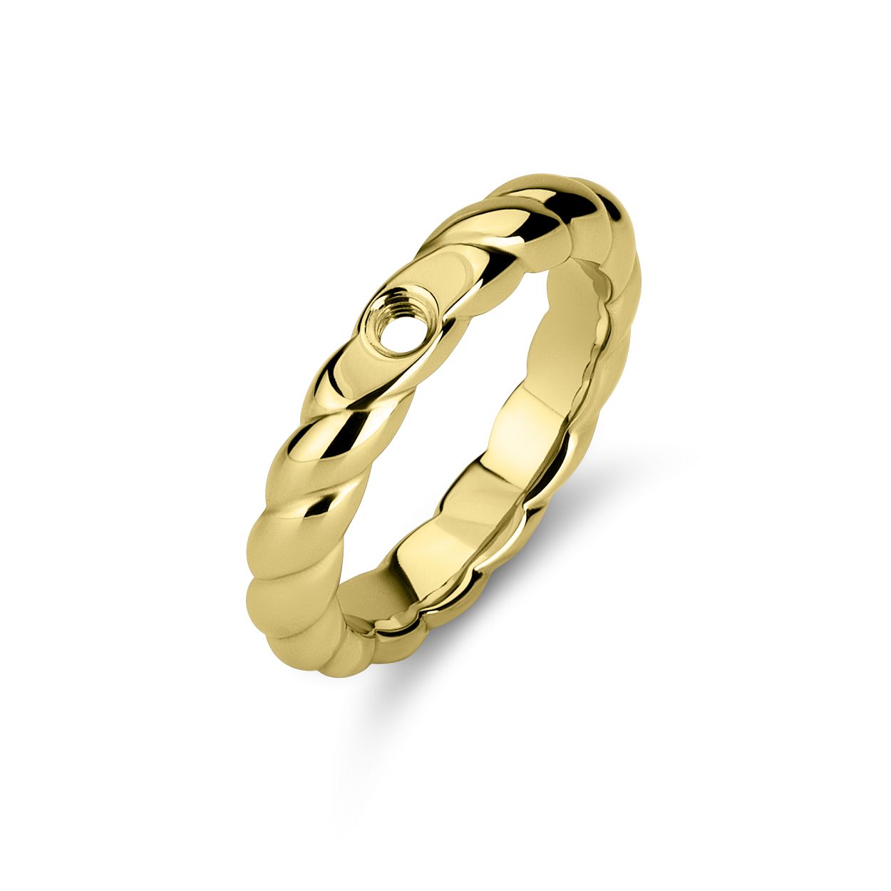 Twisted Tova ring Goudkleurig, maat 52