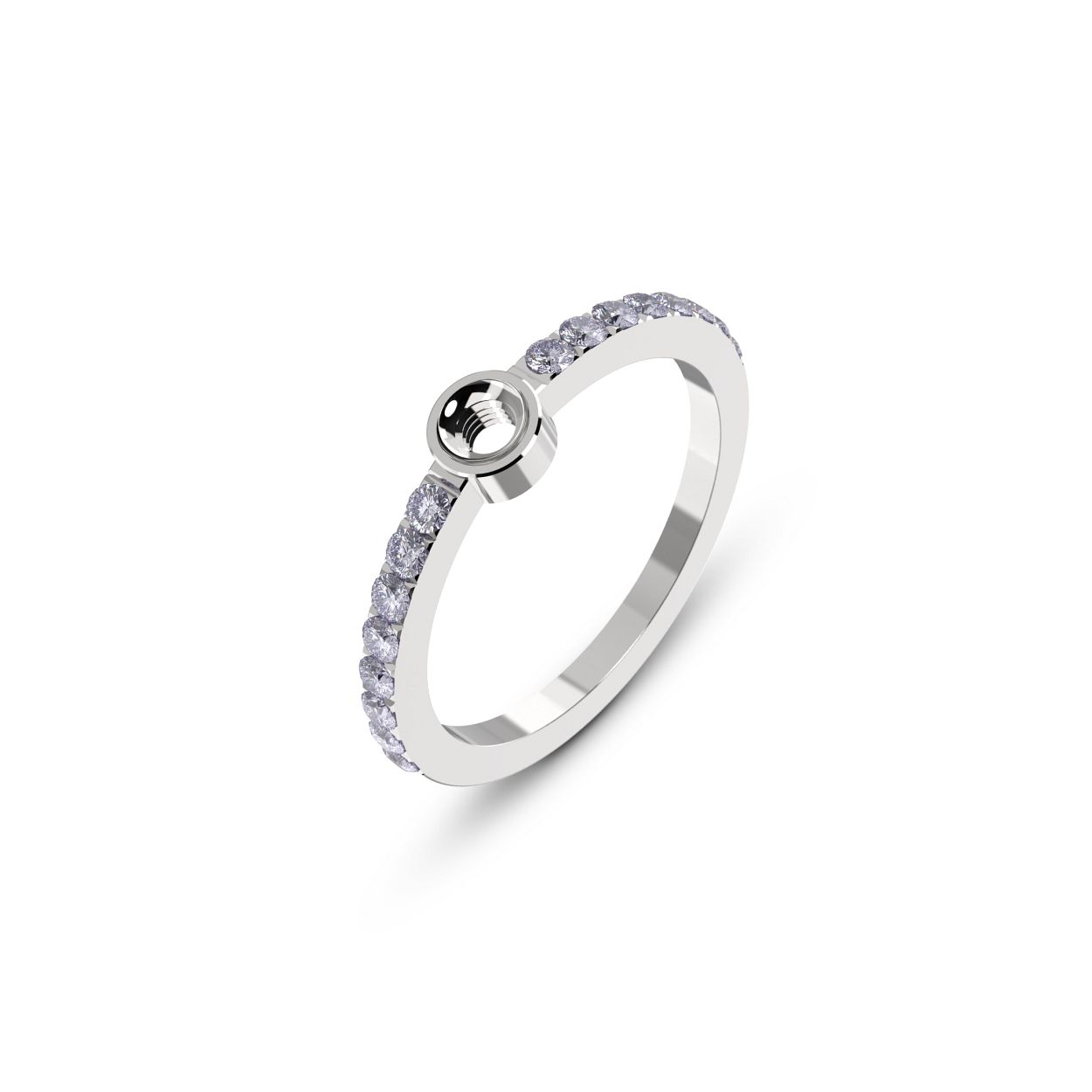 Dit is een ring van het merk Melano in maat 56.