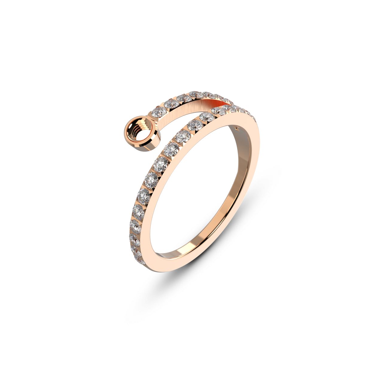 Dit is een ring van het merk Melano in maat 58.