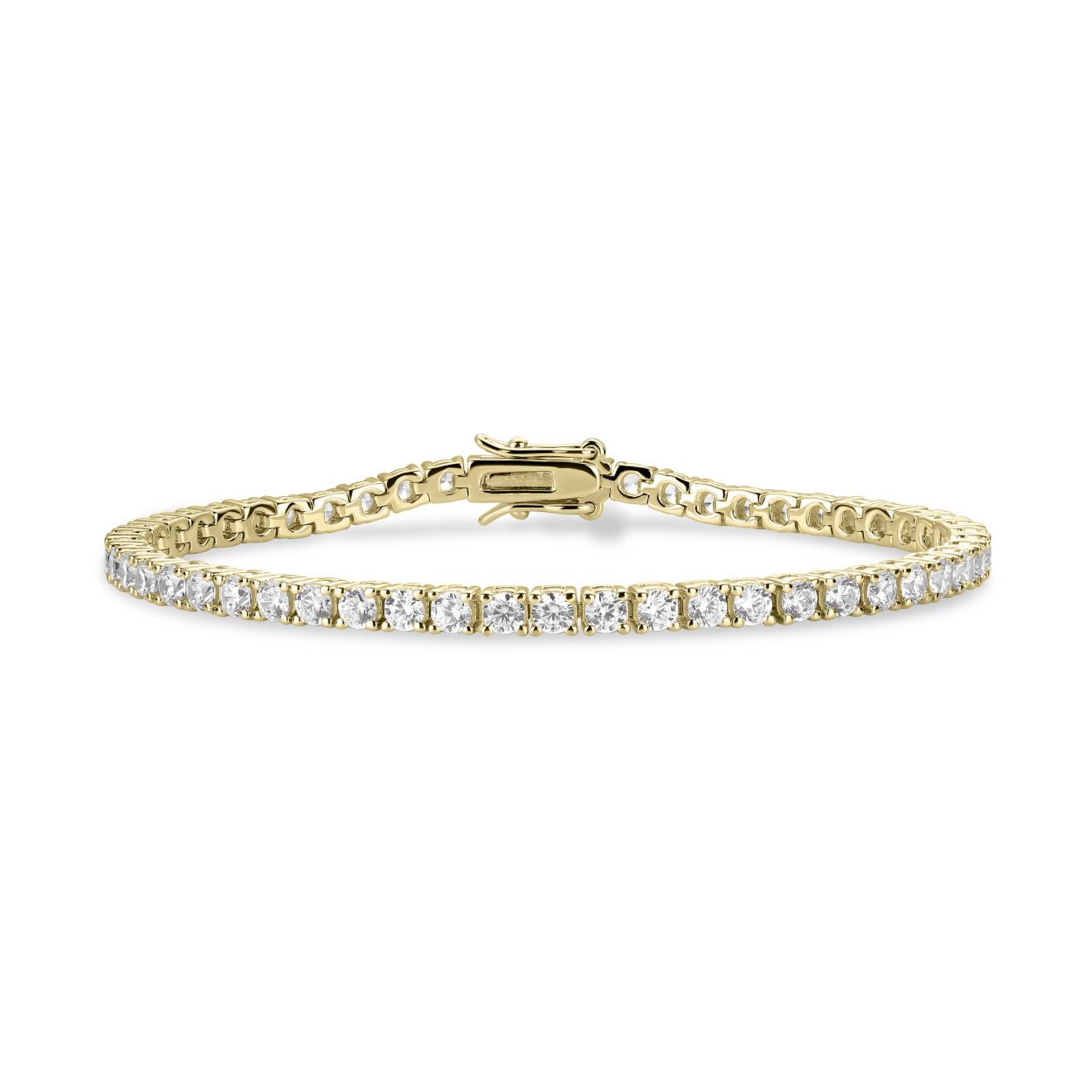 Armband uit de Daily Essentials collectie van Gisser Jewels gemaakt van Geel Goud Verguld Zilver. De lengte is 20 cm en de breedte is 3 mm.