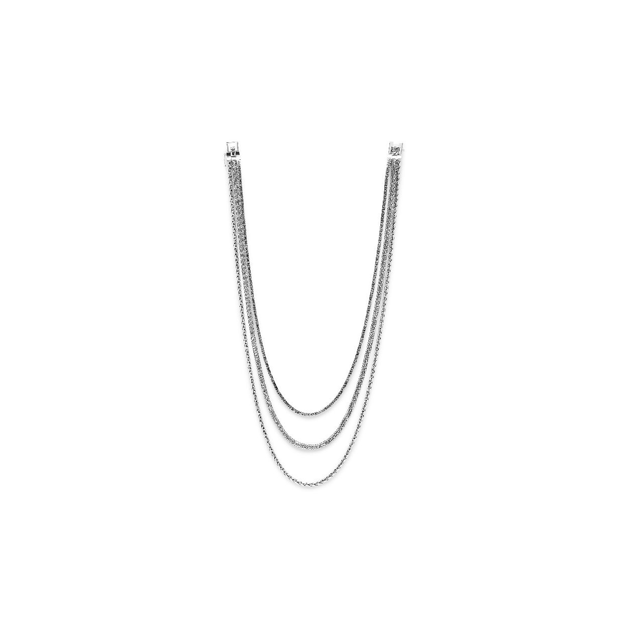 Deze collier is van het merk Buddha to Buddha. Het is een damessieraad gemaakt van zilver. De collier is zilver van kleur. De volgende specificaties van de collier zijn als volgt:

Breedte (mm): 9.5
Lengte (mm): 560
