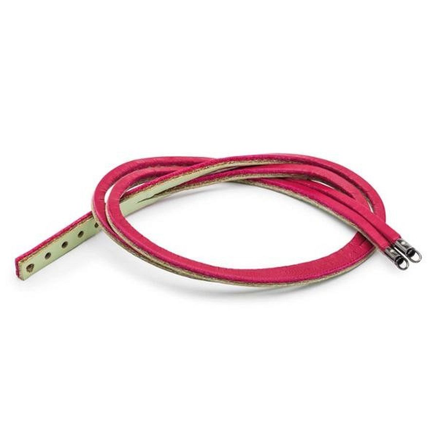 leder Fuchsia/grijs-groen