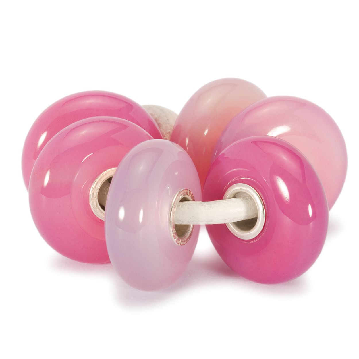 Trollbeads roze agaat TSTBE-00002
LET OP! DIT BETREFT 1 BEDEL UIT DEZE SET