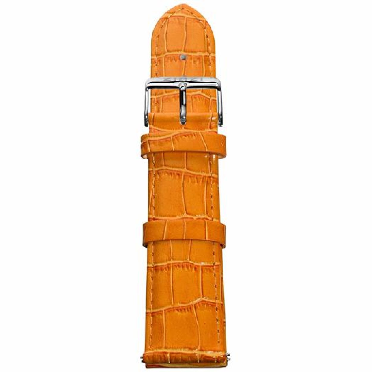 Zinzi leren horlogeband oranje UNOBAND12