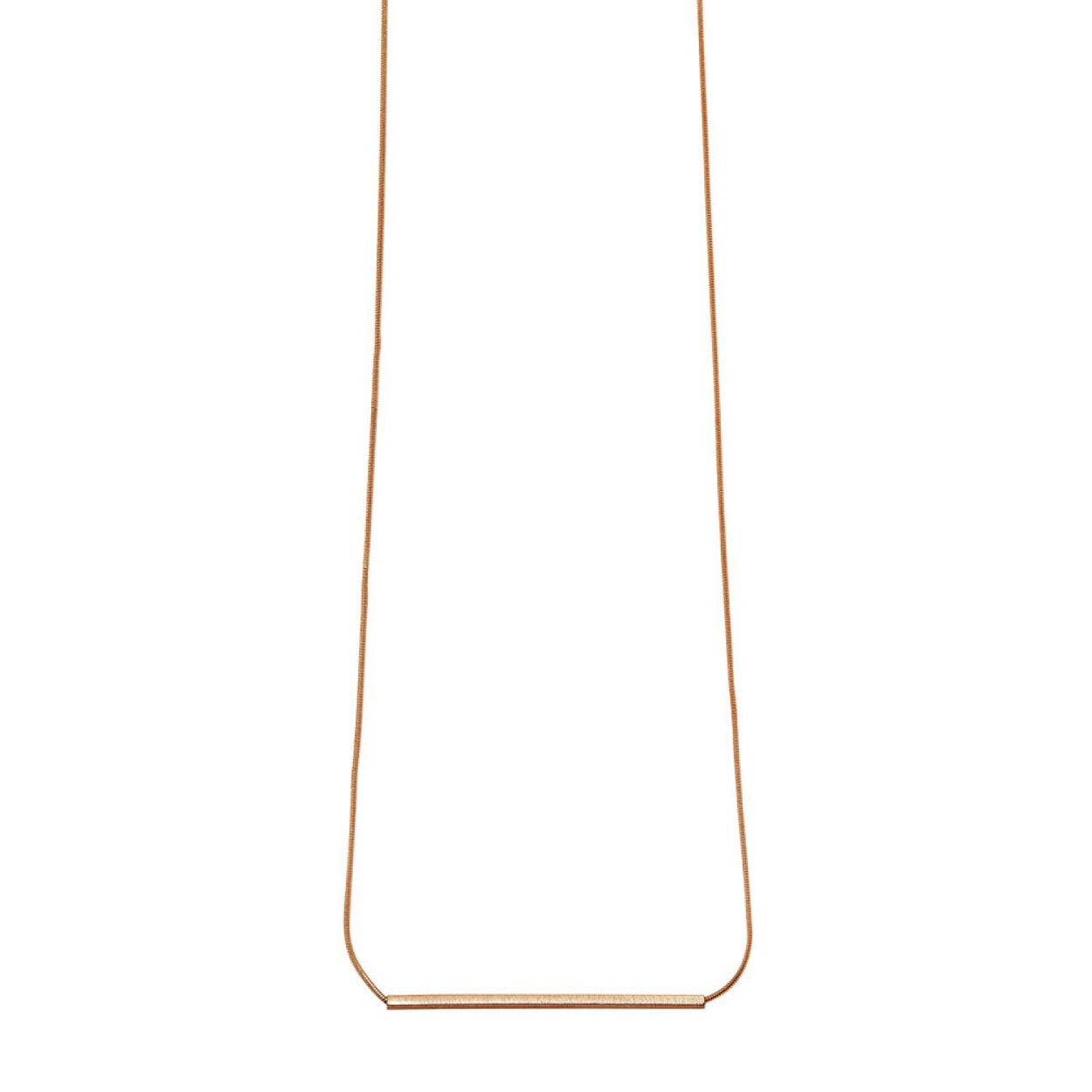 Deze Ketting van het merk Dansk heeft de kleur Goud. Dansk Vanity Simple Necklace Rose Gold Plating