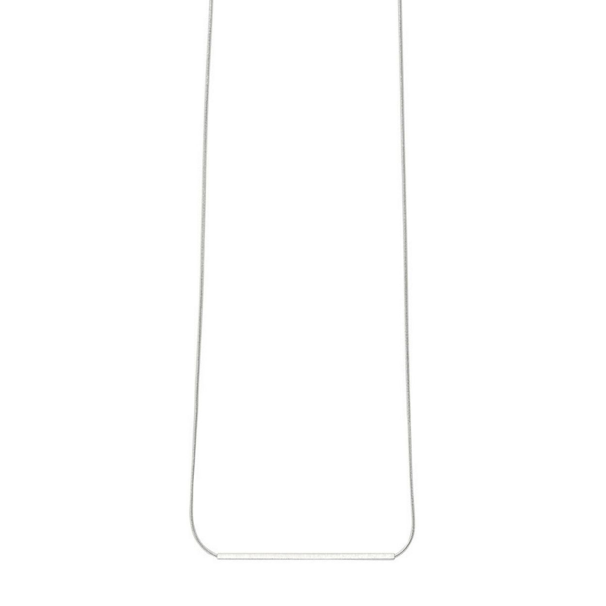 Deze Ketting van het merk Dansk heeft de kleur Zilver. Dansk Vanity Simple Necklace Silver Plating