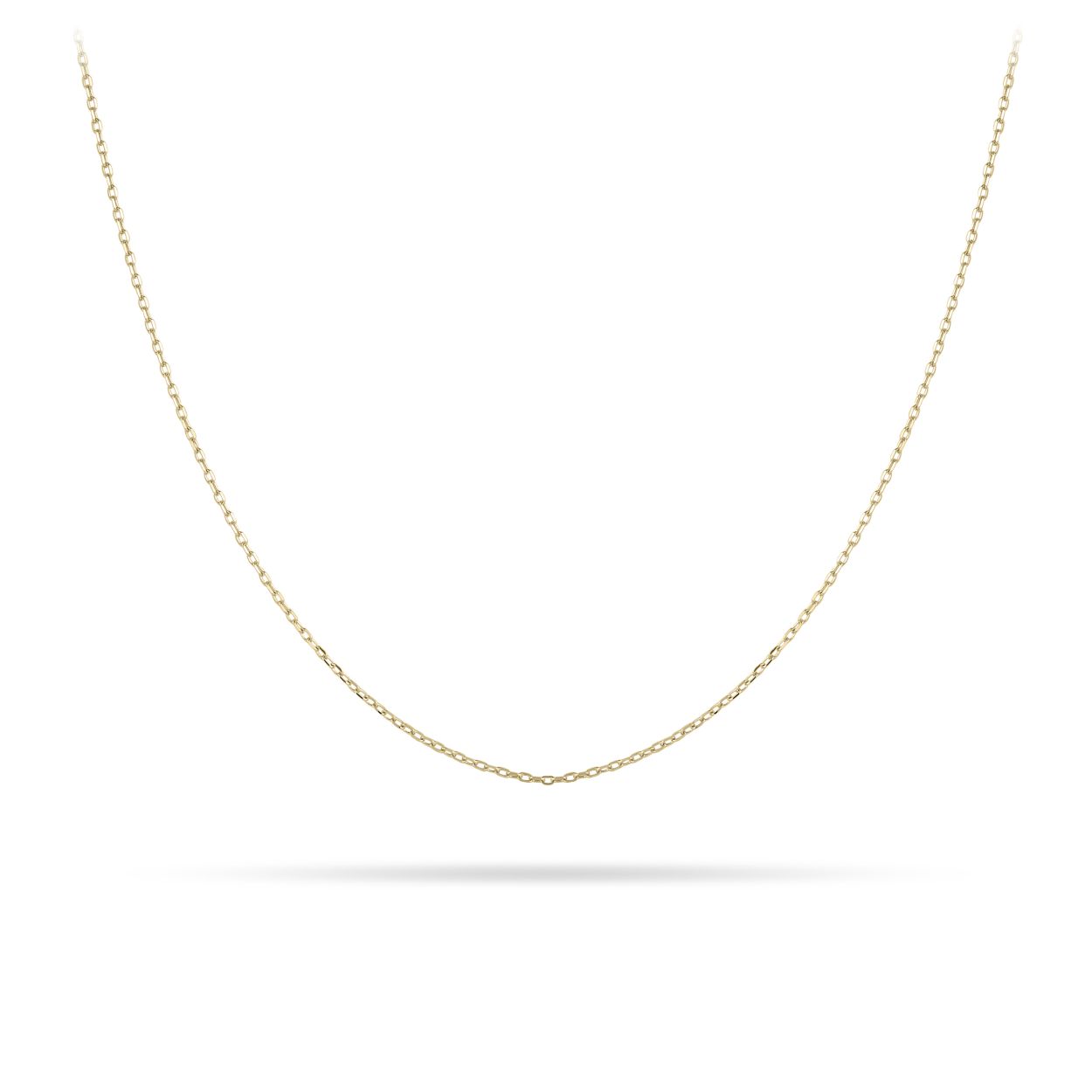 Collier uit de Daily Essentials collectie van Gisser Jewels gemaakt van 14 Karaat Geel Goud. De lengte is 42 + 3 cm en de breedte is 1,3 mm.