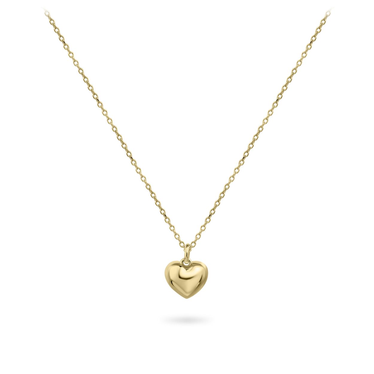 Collier uit de Signals of Love collectie van Gisser Jewels gemaakt van 14 Karaat Geel Goud. De lengte x breedte is 8 mm.