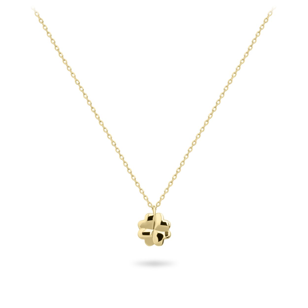 Collier uit de Signals of Love collectie van Gisser Jewels gemaakt van 14 Karaat Geel Goud. De lengte x breedte is 8 mm.