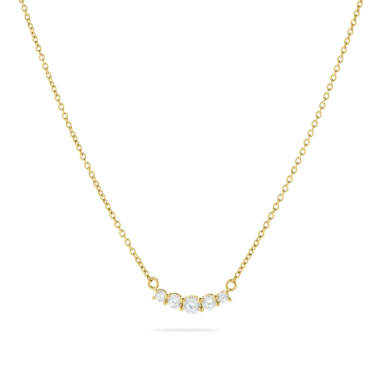 Collier uit de Daily Essentials collectie van Gisser Jewels gemaakt van 14 Karaat Geel Goud. De lengte x breedte is 11 mm.