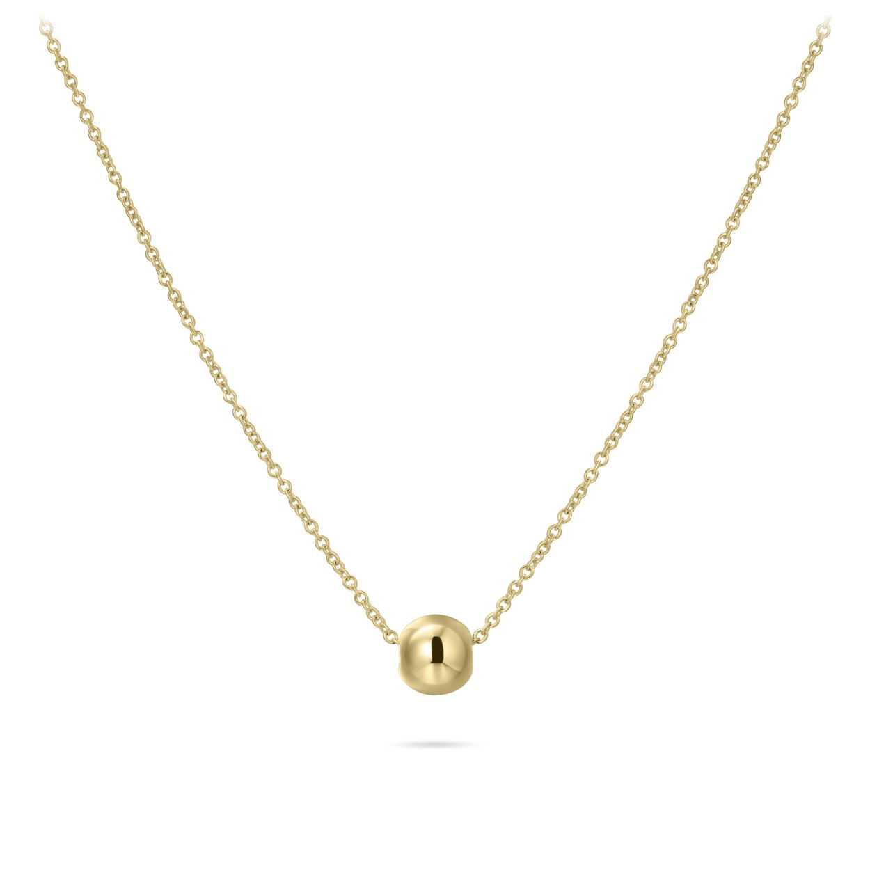 Collier uit de Daily Essentials collectie van Gisser Jewels gemaakt van 14 Karaat Geel Goud. De lengte x breedte is 6 mm.