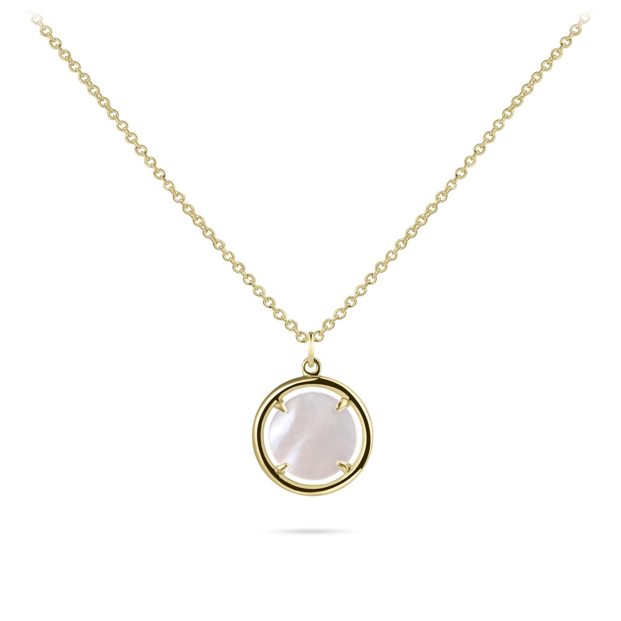 Collier uit de Modern Icons collectie van Gisser Jewels gemaakt van 14 Karaat Geel Goud. De lengte x breedte is 10 mm.