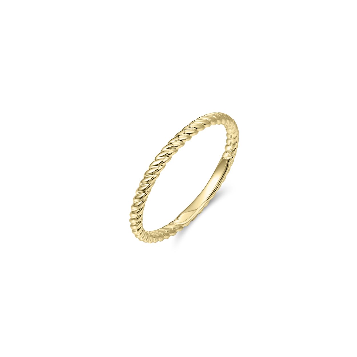 Ring uit de Minimal Deluxe collectie van Gisser Jewels gemaakt van 14 Karaat Geel Goud. De ringmaat is 52 en de ringbreedte is 2 mm.