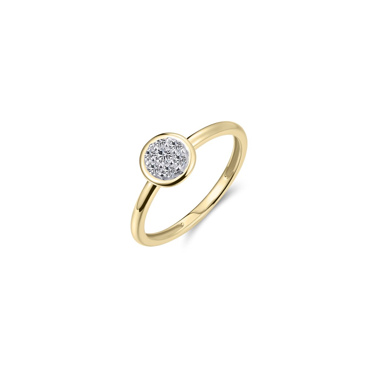 Ring uit de Modern Icons collectie, gemaakt van 14 Karaat Geel Goud. De ringmaat is 56 en de ringbreedte is 2 - 7 mm.