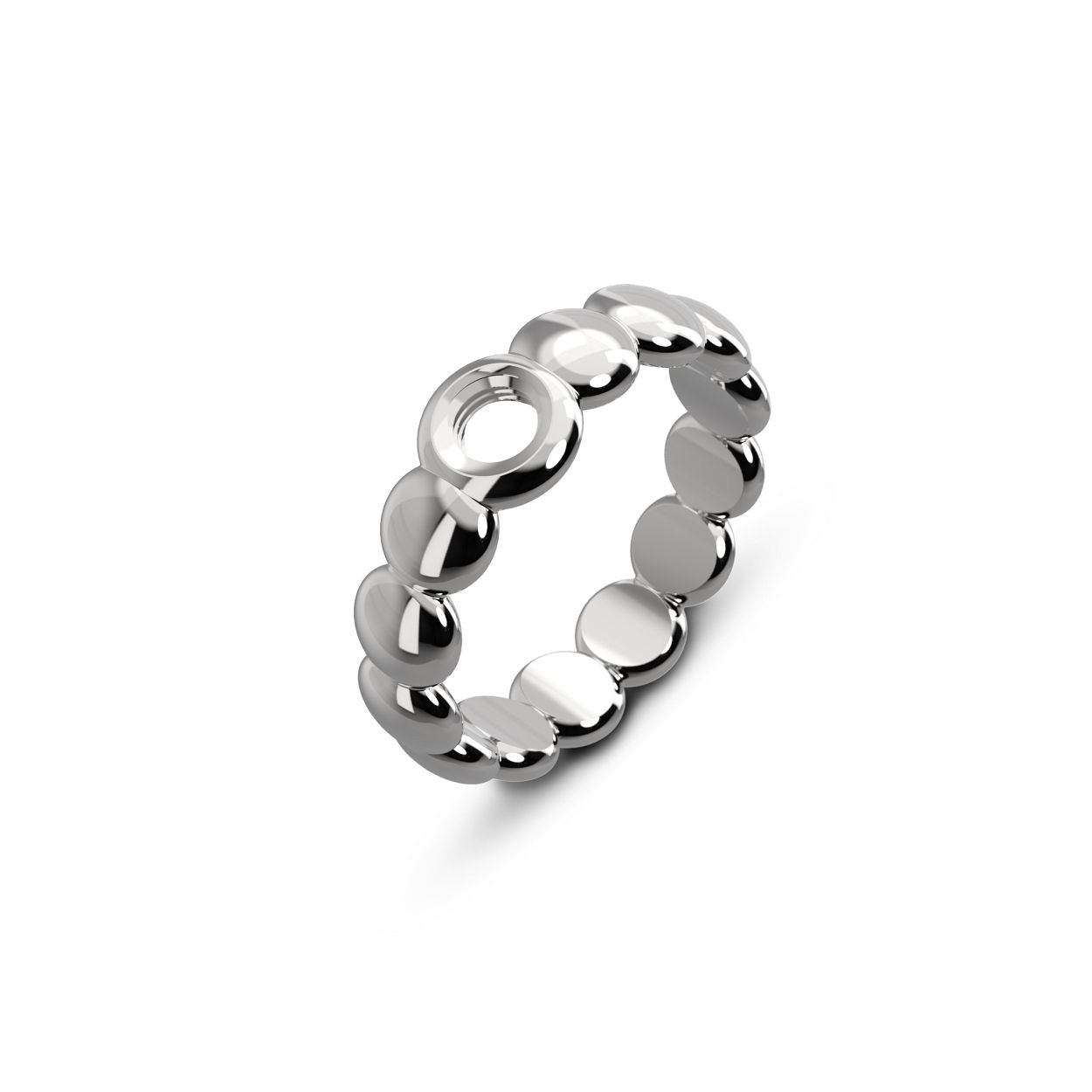 Dit is een ring van het merk Melano in maat 50.