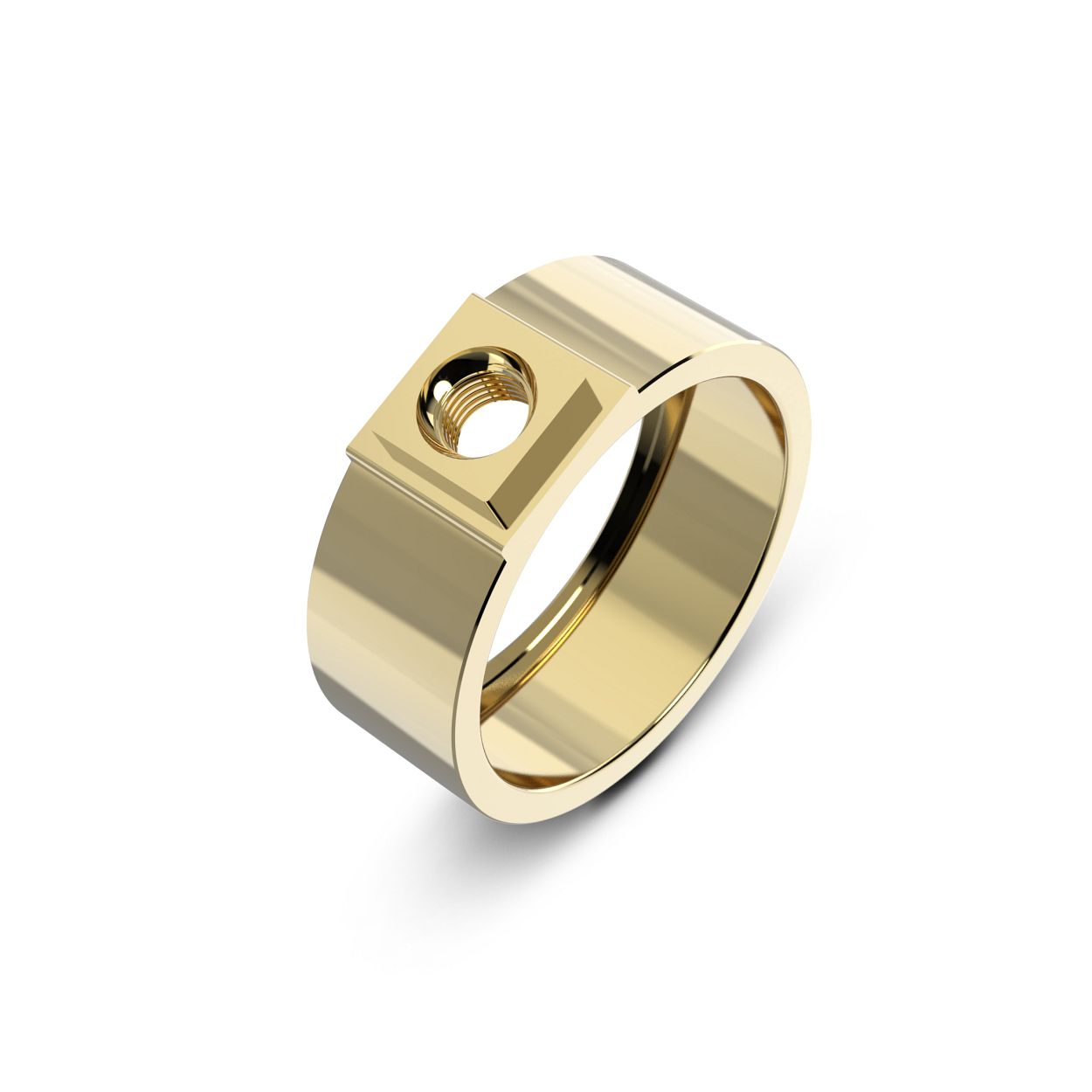 Dit is een ring van het merk Melano in maat 58.