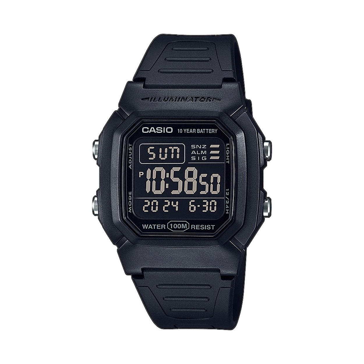Dit herenhorloge is van het merk Casio. 
De verdere specificaties vindt u in de beschrijving