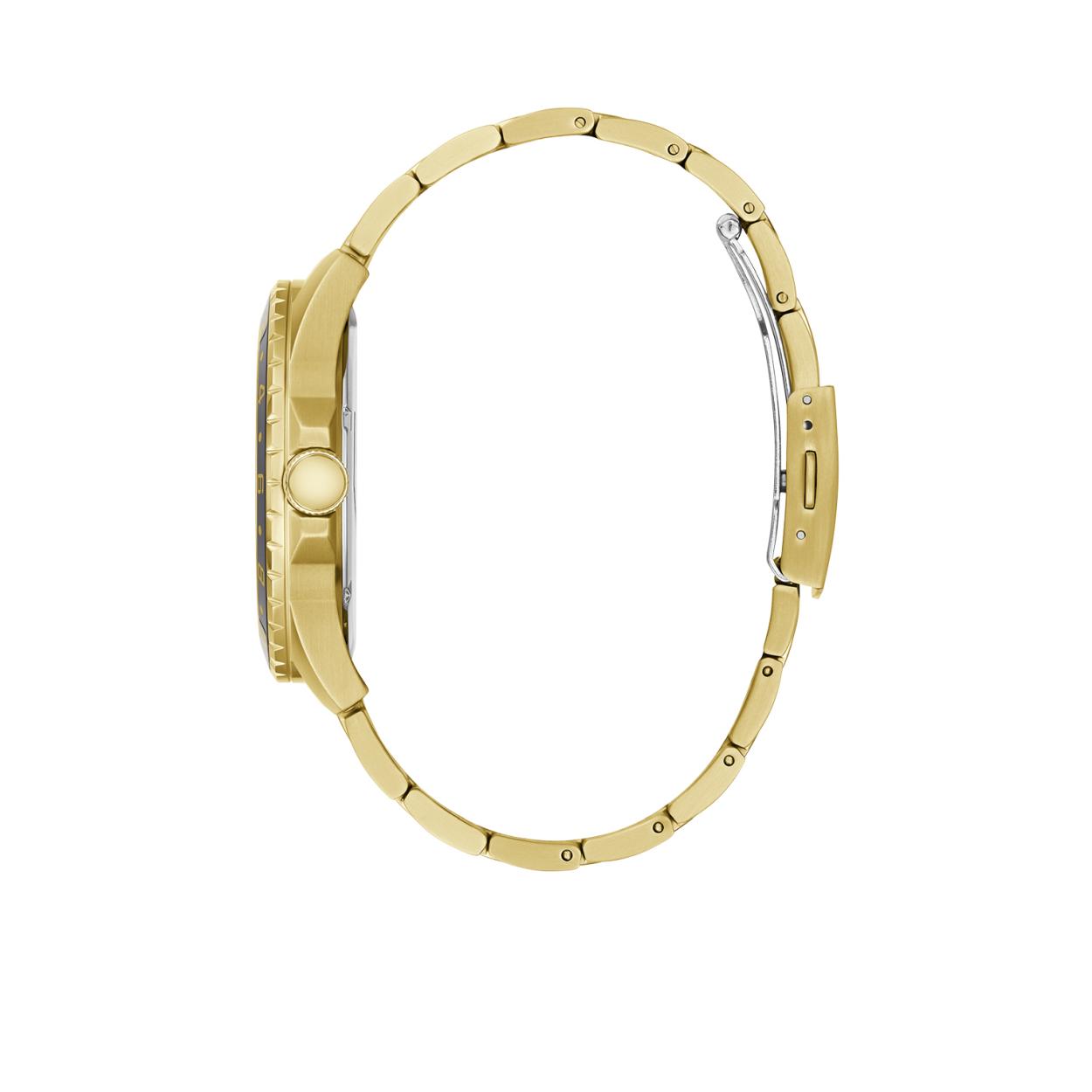 De gouden GUESS ODYSSEY W1107G4 is een frisse variant op de iconische GUESS watches heren horloges.