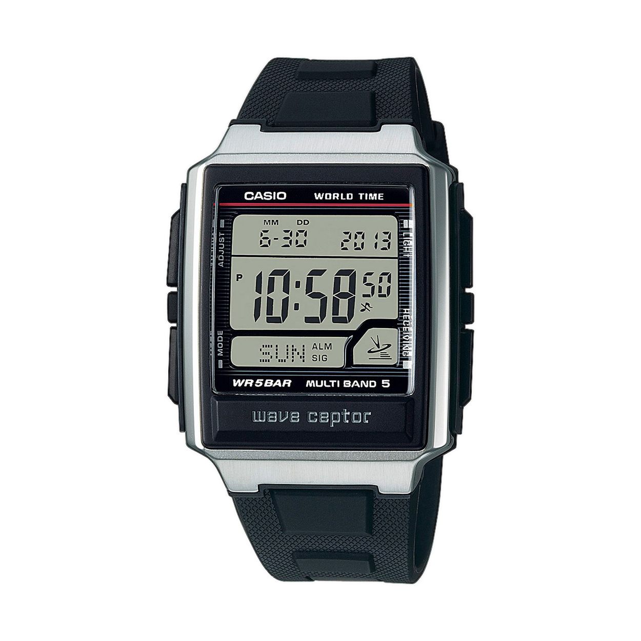 Dit herenhorloge is van het merk Casio. Het is een horloge gemaakt van edelstaal. De diameter van de kast is39 mm en de kast is 12.5 mm dik.
De verdere specificaties van het horloge zijn als volgt:
Glassoort: acryl
Bandbreedte (mm): 24.7
Kastmateriaal: edelstaal
Waterdichtheid: 5 ATM
Techniek: quartz
