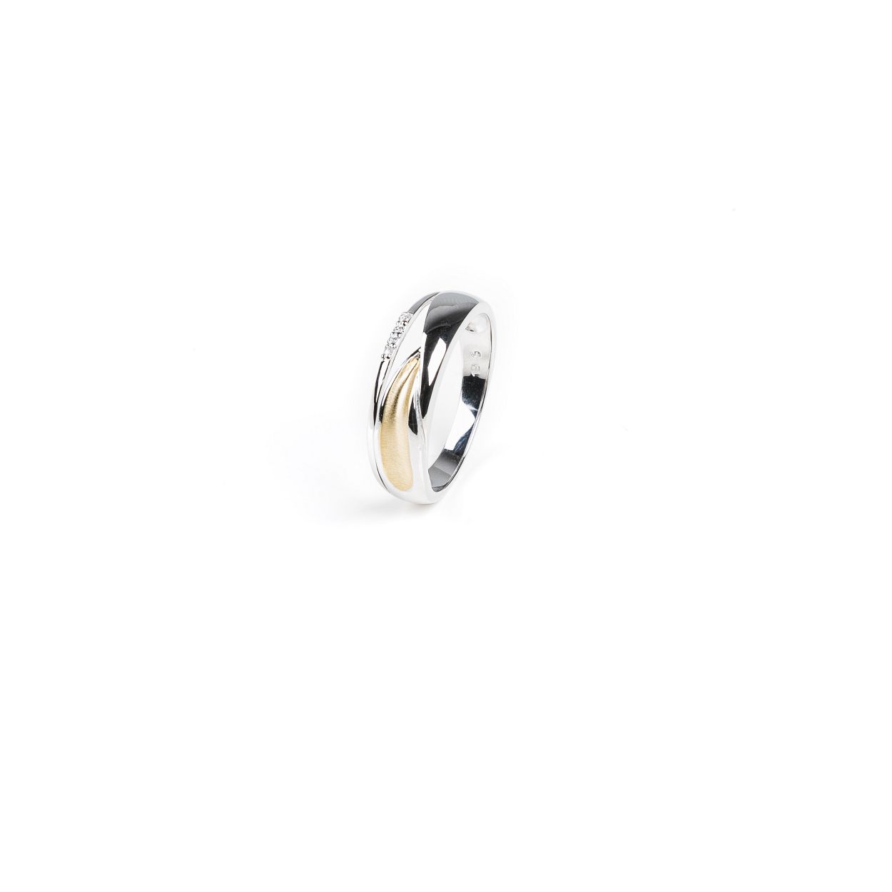 Yo Design Ring Wave Gold gemaakt van zilver 925 verguld Het merk Yo Design is een collectie ontworpen voor vrouwen die de voorkeur geven aan eenvoudige elegante vormen Het motto van Yo Design is elke vrouw is mooi