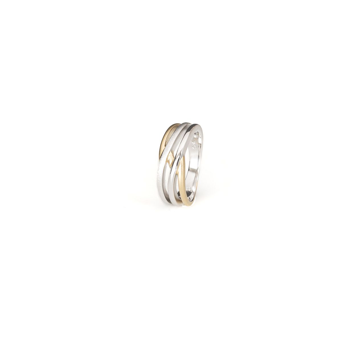 Yo Design Ring Memo Gold  geschikt voor dames die houden van strakke elegente sieraden ontworpen door Joanna Taraszkiewicz Poolse ontwerpster