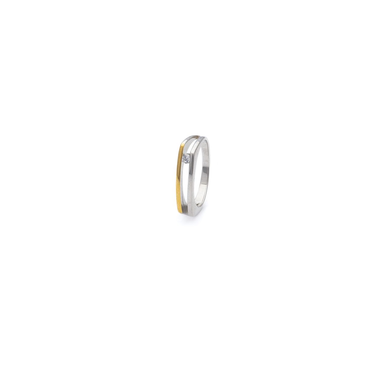 Yo Design Ring Spy Gold  geschikt voor dames die houden van strakke elegente sieraden ontworpen door Joanna Taraszkiewicz Poolse ontwerpster