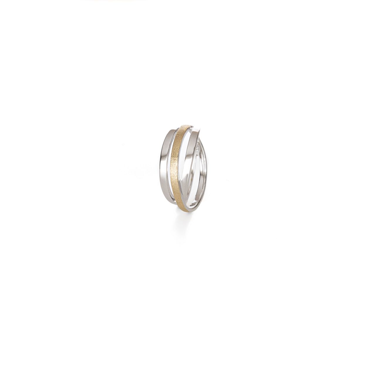 Yo Design Ring Move Gold geschikt voor dames die houden van strakke elegente sieraden ontworpen door Joanna Taraszkiewicz Poolse ontwerpster