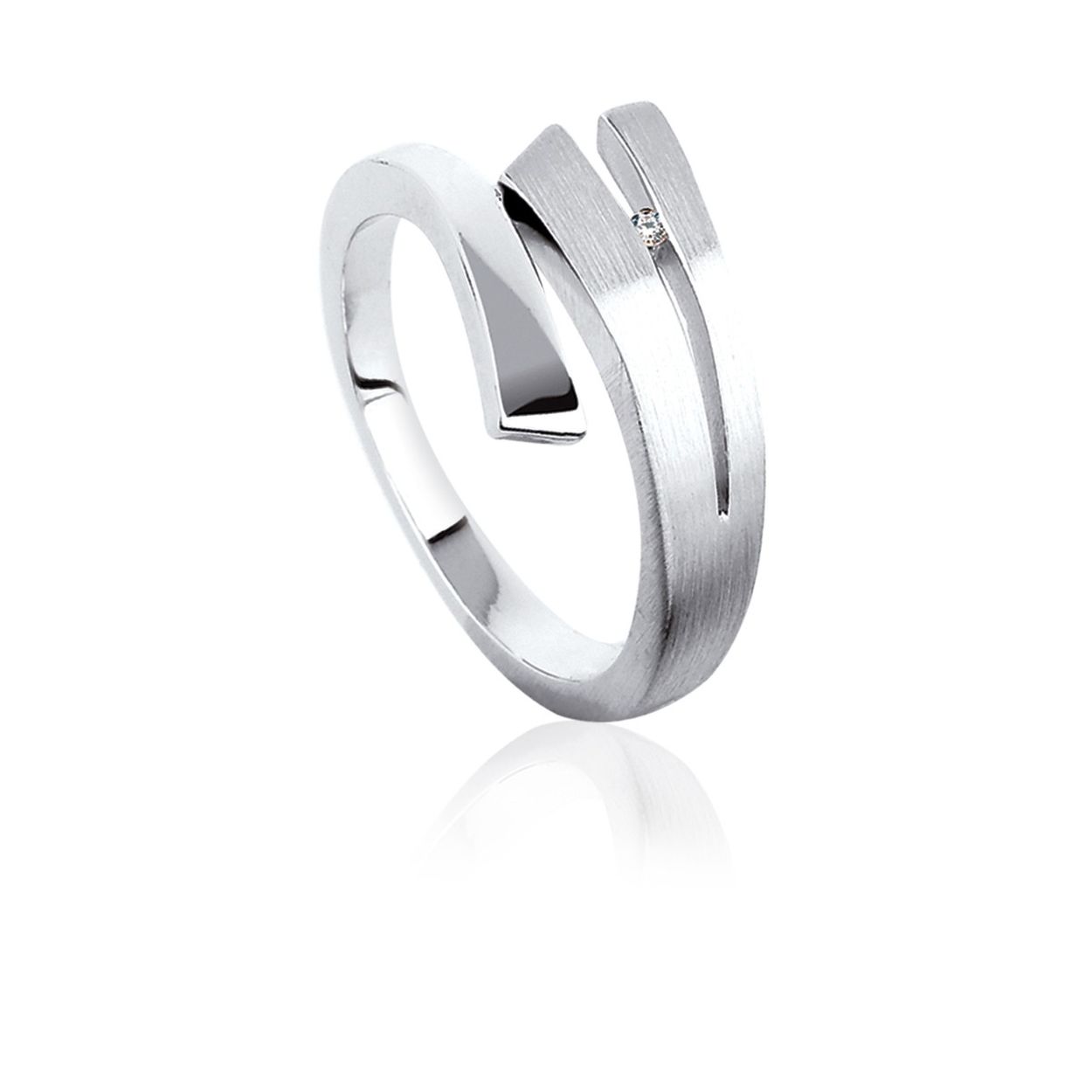 Zinzi zilveren ring met echte diamant mt.50 ZDR05