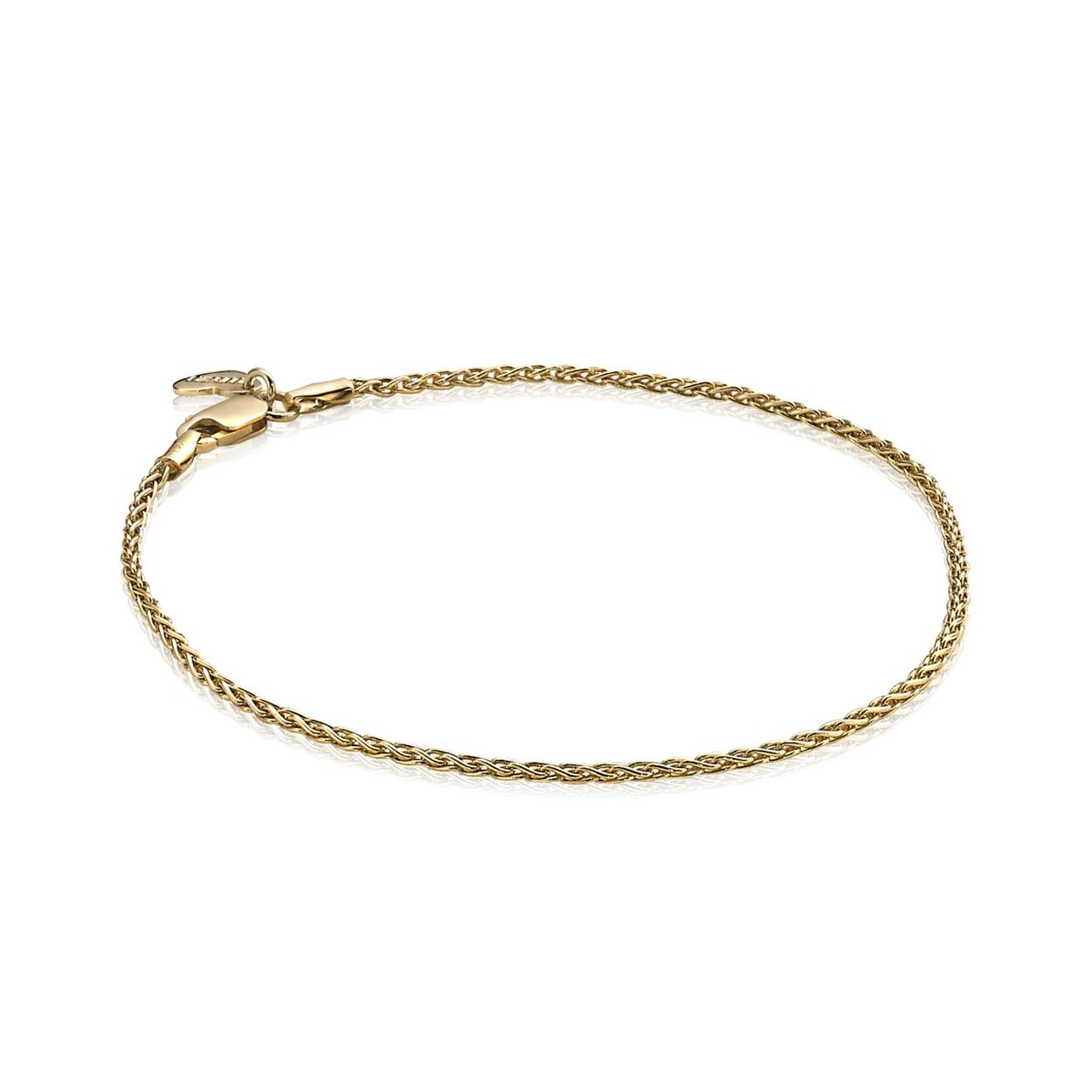 ZINZI Gold 14 karaat gouden ronde schakel armband ZGA117