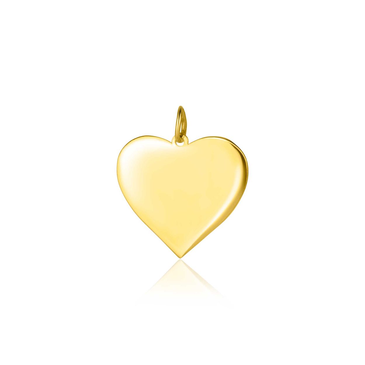 
Zinzi gouden hanger hart graveerbaar 14mm ZGH363-14