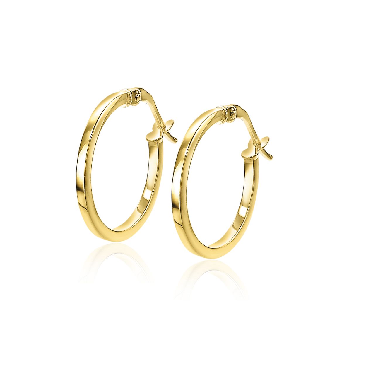 ZINZI Gold 14 karaat gouden oorringen met een vierkante buis. De grootte van deze oorsieraden is 15 x 1,5mm. Voorzien van een handige bovensluiting. Vervaardigd van geheel 14 karaat goud (585).