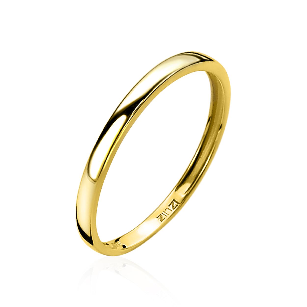 ZINZI Gold 14 karaat gouden gladde aanschuifring. Gemakkelijk te combineren met andere ZINZI Gold aanschuifringen. Vervaardigd van geheel 14 karaat goud (585).